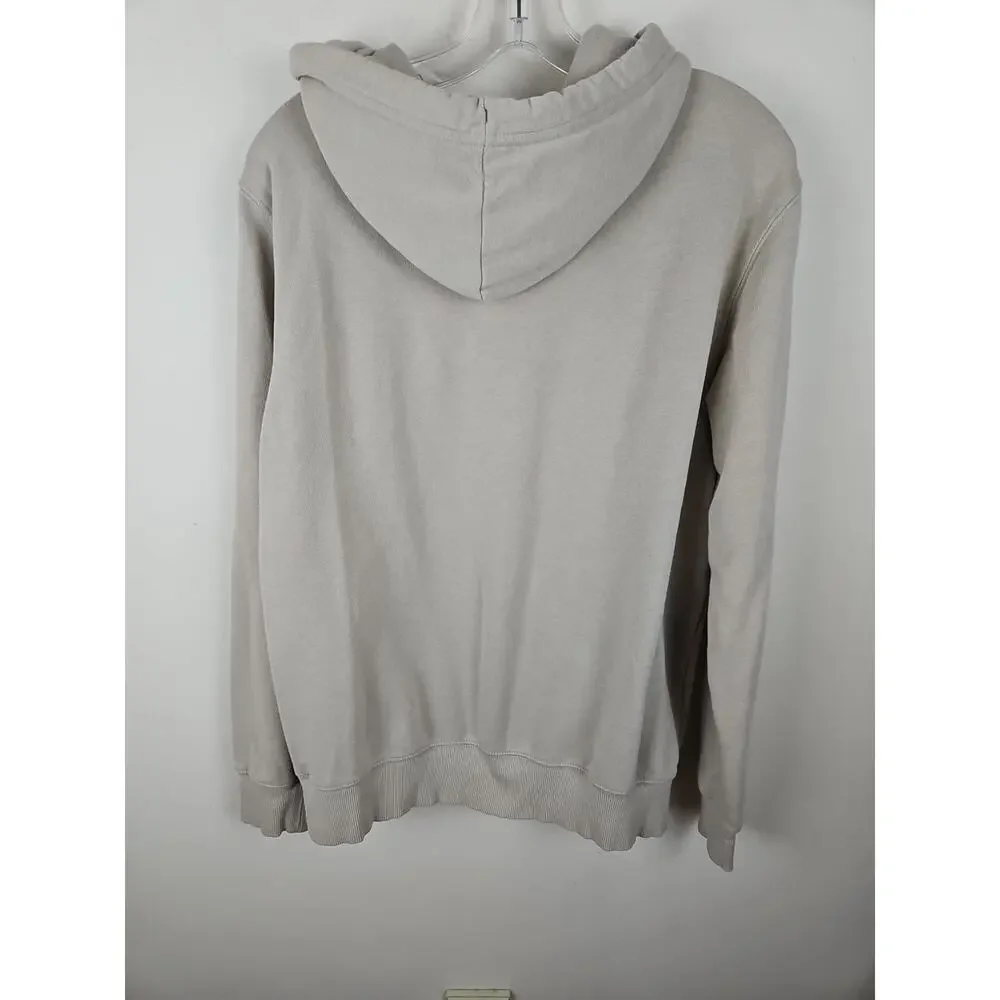 The North Face Hoodie Mens Medium Half Dome Pullover Beige Spellout Camo Logo
